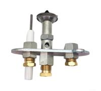 Dispositivo de protección de agotamiento de oxígeno para estufa de gas con cabezal de triple llama para luz piloto continua, color plateado