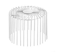 Dispositivo de protección de canalones para desagüe de techo fabricado con acero inoxidable para evitar bloqueos y promover un flujo de agua suave en aplicaciones al aire libre (tubo de 180 mm)