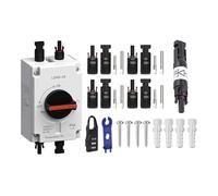 Dispositivo de protección de corriente continua fuerte de 1200 V 32 A para sistemas fotovoltaicos, carcasa resistente a la intemperie, con licencia solar, cambio separado