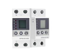 Dispositivo de protección de corriente/voltaje GPS8-05 con función de medición, 32 A, 40 A, 63 A, 80 A, 220 V CA, consulta de electricidad y potencia, pantalla LCD.(40A)