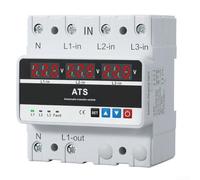 Dispositivo de protección de voltaje trifásico de 4 cables AC220V con ajustes de sobretensión 130V-300V y subvoltaje 80V-210V y función de reinicio automático (100A)