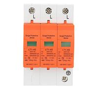 Dispositivo de protección doméstico 3p 20ka 40ka 420vac, descargador de bajo Voltaje para Carcasa Retardante de Llama, fácil instalación para electrodomésticos