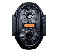 Dispositivo de radiador de refrigeración para teléfono móvil con ventilador de doble flujo de aire para mejorar la transmisión en vivo de juegos sobre la marcha, ventilador de disipador de calor de