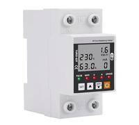 Dispositivo de relé protector de sobretensión y subtensión de fuga a tierra de 63 A, interruptor, disyuntor, medidor de energía en kWh