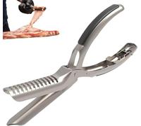 Dispositivo de removedor de membrana de costas Ultimate: mango ergonómico para preparación de costillas de barbacoa sin esfuerzo: ideal para accesorios de asado