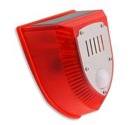 Dispositivo de seguridad con sensores de movimiento de 129 dB, alarma de sonido, incluye ladridos de perro y sonidos de disparos para alarma solar de disuasión