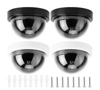Dispositivo de seguridad de cámara CCTV simulada, efecto LED, resistente a la intemperie, ABS, no requiere cableado para puerta de garaje, cámara domo falsa para robo