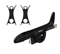 Dispositivo de soporte para arco de violín con colocación de dedos personalizable para practicar principiantes para mejorar el control y la técnica del arco (negro)