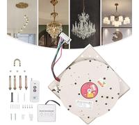 Dispositivo de Sube y Baja para Lámpara de Techo a Control Remoto & e Interruptor de Pared, Moderno Elevador para Ajustar la Altura de Iluminación de Cristal en su Hogar Inteligente 110lbs/13.12ft