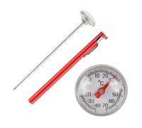 Dispositivo de temperatura del congelador de 40 ℃ a 70 ℃ de Proof con dial transparente de 25 mm, herramienta de cumplimiento de alimentos, para cocina, frigorífico, congelador, termómetros