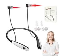 Dispositivo de terapia de luz roja de 650 nm para nariz y oído, terapia de luz roja portátil 2 en 1 con funda de silicona, dispositivo calmante nasal y de oído no invasivo para bienestar personal