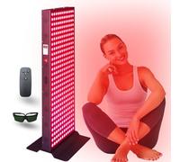 Dispositivo de terapia de luz roja para cuerpo completo y cara, 660 nm y 850 nm, panel LED de grado clínico de doble chip infrarrojo cercano para una piel hermosa, control del peso y el dolor y