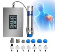 Dispositivo de terapia de ondas de choque focalizadas, instrumento con 7 cabezales de masaje, intensidad de 60 a 200 MJ, frecuencia ajustable de 1 a 16 Hz y 10 zonas de tratamiento, alivio del dolor