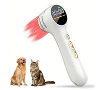 Dispositivo de terapia láser frío de 7000 mAh para aliviar el dolor, terapia de luz roja con modo de pulso, 3 niveles de potencia, temporizador de 60 minutos, tratamiento para mascotas humanas para