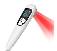 Dispositivo de terapia láser frío, terapia de luz roja infrarroja infrarroja de mano para rodilla, articulación, alivio del dolor muscular, 4 potencias/4 temporizadores, 3 x 808 nm + 13 x 650 nm
