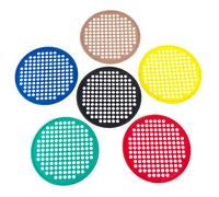 Dispositivo de terapia manual web Cando-10-0876 sin l tex, 35,5 cm de di metro (color tostado, amarillo, rojo, verde, azul y negro)