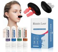 Dispositivo de Terapia Nasal con Luz Roja Respirelief, con 4 Aplicadores Nasales, Dispositivo de Fisioterapia Calmante Nasal para Aliviar las Molestias y la Congestión Nasal