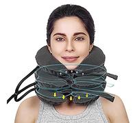 Dispositivo de tracción cervical para cuello, estirador de cuello, dispositivo de tracción cervical para alineación de columna vertebral y alivio del dolor de cuello, soporte inflable para cuello y