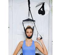 Dispositivo de tracción cervical para el cuello sobre la puerta para uso doméstico, hamaca portátil para aliviar el dolor de cuello, terapia física para descompresor de cuello.