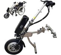 Dispositivo de tracción de silla de ruedas de 500 W, accesorio eléctrico para silla de ruedas, sistema de amortiguación, tweeter, batería de 48 V, 15 Ah/17 Ah, alcance 60/70 km (A17ah)