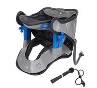 Dispositivo de tracción del cuello cervical, estirador de cuello inflable ajustable, dispositivo de tracción cervical profesional para la alineación de la columna cervical, alivio del dolor de cuello