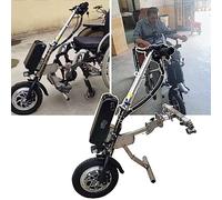Dispositivo de tracción para silla de ruedas Accesorio eléctrico para bicicleta de mano Extractor de silla de ruedas de 500 W, kit de conversión de silla de ruedas eléctrica, 3 velocidades/c