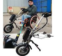 Dispositivo de tracción para Silla de Ruedas Accesorio para Bicicleta de Mano eléctrica Extractor de Silla de Ruedas de 500 W, Manual → Kit eléctrico/de conversión, batería de 48 V 15 Ah/17