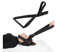 Dispositivo de tracción quiropráctico con correa para el cuello, correa estiradora de cuello, herramienta de descompresión quiropráctica de columna vertebral con cinturón de barbilla, dispositivo de