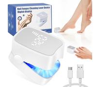 Dispositivo de Tratamiento Antifúngico,Hongos en las uñas Láser con indicador de tiempo,Laser uñas Hongos,Laser Onicomicosis,Dispositivo de Cuidado de uñas Recargable,para Uñas de Manos y Pies