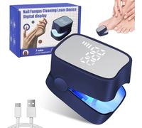 Dispositivo de Tratamiento AntimicóTico de UñAs con VisualizacióN de la Hora, Aparato de Tratamiento láser de Hongos de uñas para Uñas de Manos y Pies, Tratamiento de Hongos de Uñas