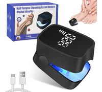 Dispositivo de Tratamiento AntimicóTico de UñAs con VisualizacióN de la Hora, Aparato de Tratamiento láser de Hongos de uñas para Uñas de Manos y Pies, Tratamiento de Hongos de Uñas