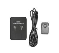 Dispositivo de Uso Compartido de Impresora USB 3.0, 2 Entradas y 1 Salida, Divisor de Conmutación KVM Manual de 2 Puertos con Control Remoto