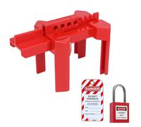 Dispositivo de válvula de bloqueo ajustable para conservación de agua y aislamiento de energía con etiqueta de candado (A)