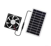 Dispositivo de ventilación solar de 2,5 W para aplicaciones de vivienda de mascotas, incluyendo corrales de pollo, corrales para perros y patios de gatos con módulo solar de 157 x 94 mm
