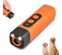 Dispositivo disuasorio de ladridos de perro, dispositivo antiladridos para perros, ultrasonido de 25 pies, disuasorio de ladridos de perro, 3 modos con linterna LED, para entrenamiento y mejorar el
