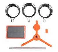 Dispositivo disuasorio de pájaros con energía solar con rotación activada por el viento y prismas de dispersión de luz de 360 grados: control de animales al aire libre para