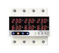 Dispositivo eléctrico de la protección para las redes trifásicas con la gama de la sobretensión 230V a 300V Undervoltage 140V a 210V y reinicio auto retrasado