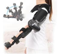 Dispositivo eléctrico de rehabilitación de codo,Accidente cerebrovascular | Ejercitador de brazo con soporte articulado para el codo, 2 modos,para personas que han sufrido un derrame cerebral(Left)