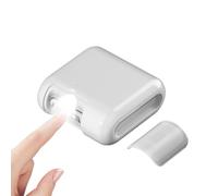 Dispositivo Eléctrico Para El Cuidado De Las Uñas - Cortaúñas Automático 5,5x5,6x2,5cm, De Recortador LED | Rendimiento De Corte Preciso Función De Dos Modos Diseño De Cabezal De Pulido De Met