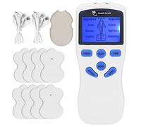 Dispositivo Ems Tens, dispositivo digital portátil TENS y Ems, masajeador de pulso electrónico multifuncional de 2 canales, 8 electrodos autoadhesivos, para aliviar el dolor(EU)