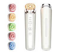 Dispositivo facial EMS, varita de terapia LED, masajeador facial con calefacción