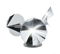 Dispositivo giratorio reflectante para pájaros, herramienta de miedo a la luz solar para protección al aire libre, disuasorio humano ABS plateado para jardines, granjas, patios, 11.8 x 5.1 pulgadas