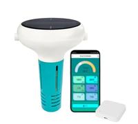 Dispositivo inteligente 7 en 1 para pruebas de agua de piscina con pantalla digital de aplicación para un análisis preciso de la calidad del agua en piscinas, jacuzzis y spas