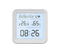 Dispositivo inteligente para temperatura y humedad Zigbee con alertas remotas y exportación de datos para monitoreo del clima interior e integración automatizada del sistema doméstico