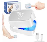 Dispositivo láser para hongos en las uñas, terapia láser en frío, hongos en las uñas, con indicador de tiempo, recargable con láser frío, dispositivo láser contra hongos en las uñas, para dedos y uñas