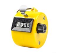 Dispositivo mecánico de conteo manual con diseño compacto para un fácil transporte y un seguimiento preciso del flujo de personas (amarillo)