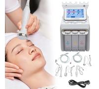 Dispositivo multifunción 6 en 1 para el cuidado de la piel, hidrógeno, oxígeno, pequeña burbuja, dermoabrasión, rejuvenecimiento, salones de belleza para el hogar, SPA BLANCO