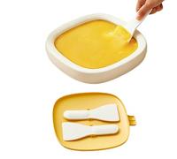 Dispositivo Para Rolling ,Calidad Alimentaria con Tapa y 2 Espátulas - Placa Fría Para - Para Yogur, Fruta, Sorbete, Batidos, Reuniones Familiares, DIY Padre - Niño Estar Juntos,
