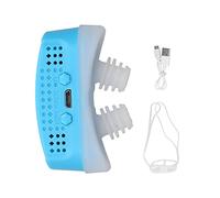 Dispositivo portátil contra los ronquidos Máquina eléctrica reciclable para aliviar los ronquidos para personas que roncan mucho, 4-6 horas(azul)