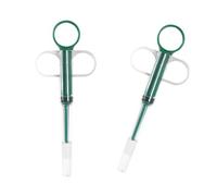 Dispositivo portátil de 2 piezas para medicamentos para mascotas, alimentador de silicona suave, herramienta dosificadora precisa para viajes, dispensador de agua para mascotas